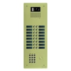 Golmar - Platine alu avec clavier audio ou video BUS G2P 2 rangees 16 boutons Champagne
