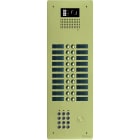 Golmar - Platine alu avec clavier audio ou video BUS G2P 2 rangees 20 boutons Champagne