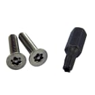Golmar - Sachet de 2 vis anti-vandales etoile avec enbout platine modulaire NEXA INOX