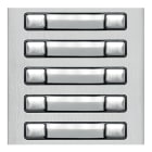 Golmar - Module NEXA aluminium 2 rangees 10 boutons