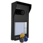 Golmar - Platine KIT SOUL Zamac video + visiere 1 bouton. Cont. Acces+5 badges (+2prog.)