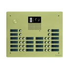 Golmar - Platine monobloc HR alu audio ou video BUS G2P 4 rangees 20 boutons Champagne