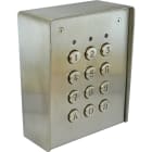 Golmar - Clavier a 999 codes saillie, 2 relais. INOX avec touches metal
