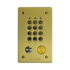 Golmar - Clavier a 999 codes encastre, 2 relais. ALU avec touches metal + T25 dore