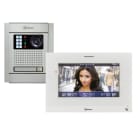 Golmar - Kit video encastre PMR NEXA alu G2P 1 appel avec moniteur ART7 H (BM + memoire)