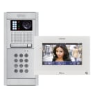 Golmar - Kit video encastre PMR NEXA alu G2P 1 appel, moniteur ART7H (BM+memoire+clavier)