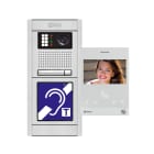 Golmar - Kit video encastre ERP NEXA alu G2P 1 appel moniteur ART4 H (BM)