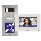 Golmar - Kit video encastre ERP 7'' NEXA inox 1 appel, avec moniteur ART7H (BM+memoire)