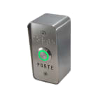 Golmar - Bouton de sortie saillie NO-NF eclaire avec facade inox 40x85 mm