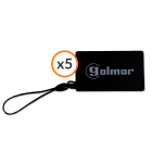 Golmar - Lot de 5 tags de proximite 125 KHz (50x30mm) pour kits video SOUL avec lecteur