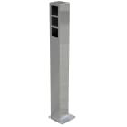 Golmar - Colonne NEXA inox pour 3 modules sur 1 colonne, finition INOX
