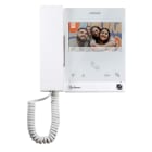 Golmar - Moniteur IP avec écran 4.3'' mains-libres+combiné Blanc (Boucle Magnétique-POE)