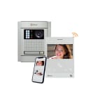 Golmar - Kit video encastre PMR NEXA alu 1 appel avec moniteur Wifi ART4 WH