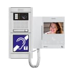 Golmar - Kit video encastre ERP NEXA alu G2P 1 appel moniteur ART4 THLITE (BM)