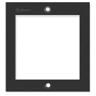 Golmar - Cadre de fixation NEXA inox 1 module vertical, vis et outils, finition BLACK