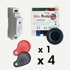 Golmar - Kit centrale vigik UAV0151-095 avec 4 badges residents + 1 maitre + TALM1012-1