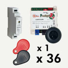 Golmar - Kit centrale vigik UAV0151-095 avec 36 badges residents + 1 maitre + TALM1012-1