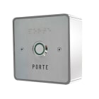 Golmar - Bouton de sortie saillie NO(Temp.)-NF eclaire PMR avec facade inox 85x85 mm