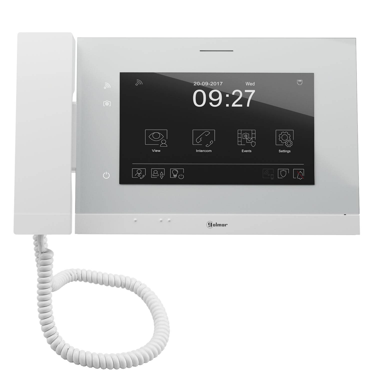 Golmar - Centrale de conciergerie video avec ecran 7'' tactile et combine WiFi (G2P)