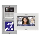 Golmar - Kit video IP ERP 7'' NEXA Inox 1 appel, avec Moniteur 7'' GART7-G+-48