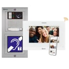Golmar - Kit video IP ERP 7'' NEXA Inox 1 appel, avec Moniteur 7'' Wifi G ART7W-G+-IP