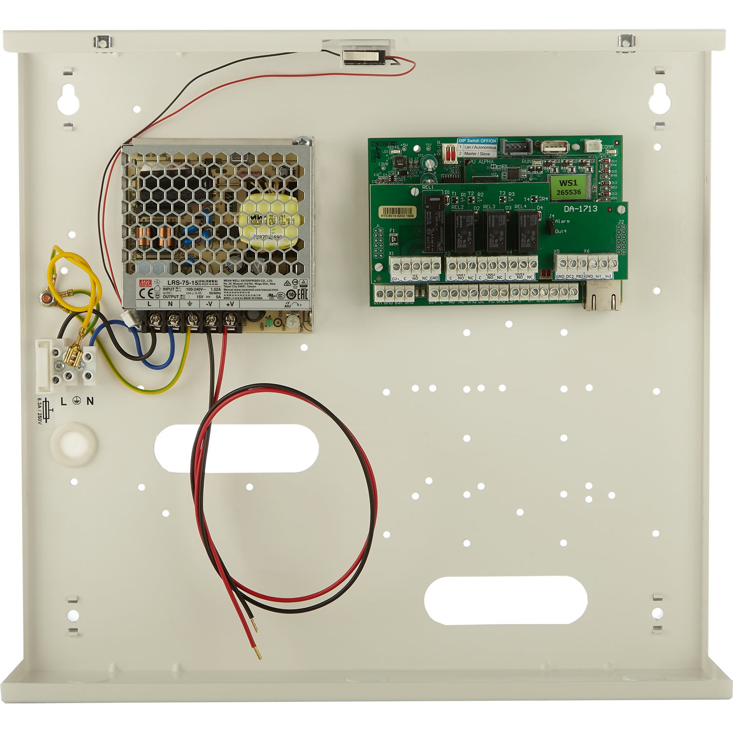 Golmar - Centrale de controle d'acces CA4 2 portes avec alimentation