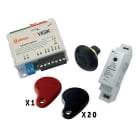 Golmar - Kit centrale vigik UAV0151/095V+ avec 20 badges résidents +1 maitre + TALM1012/1