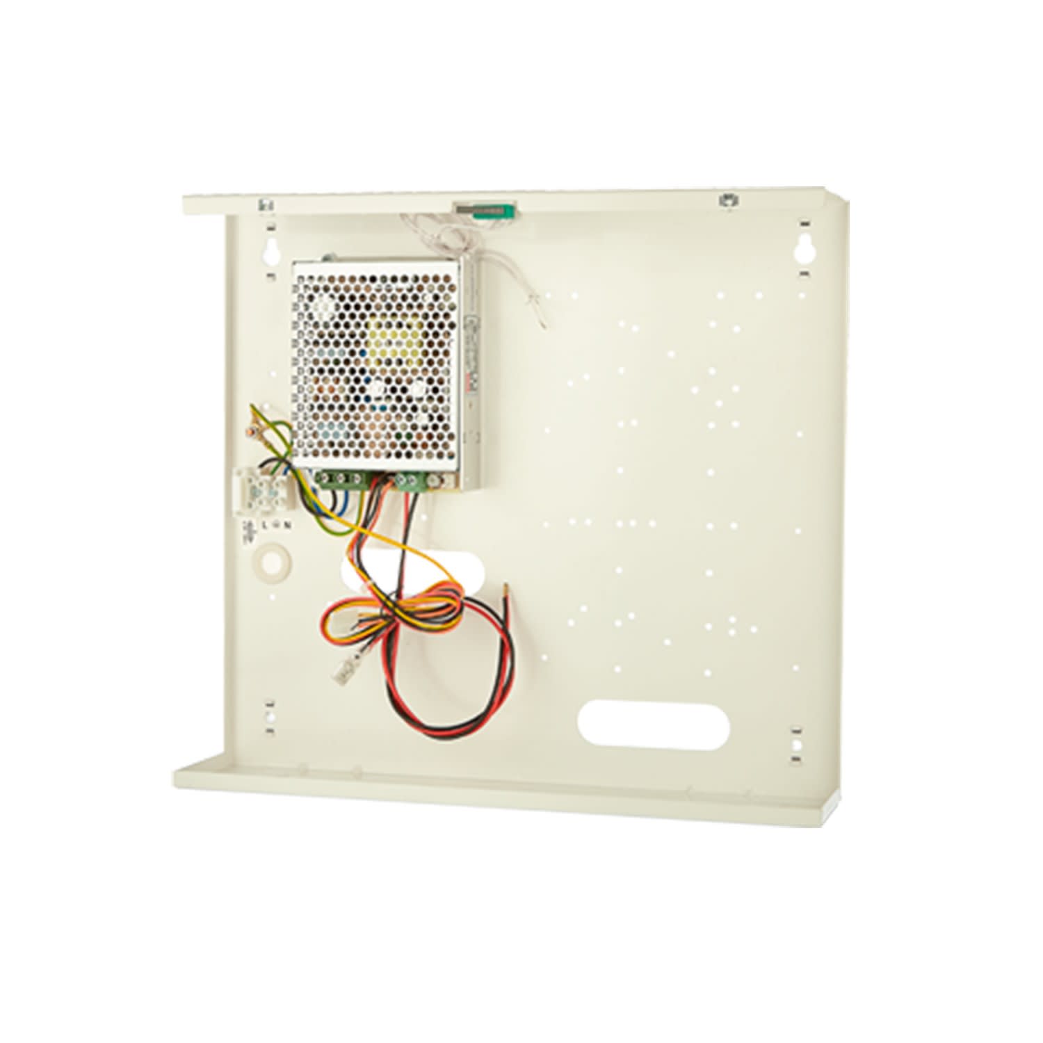 Golmar - Alimentation secourue boitier metallique 13.8 Vcc, 3.6 A. Prevoir bat. UBAT126