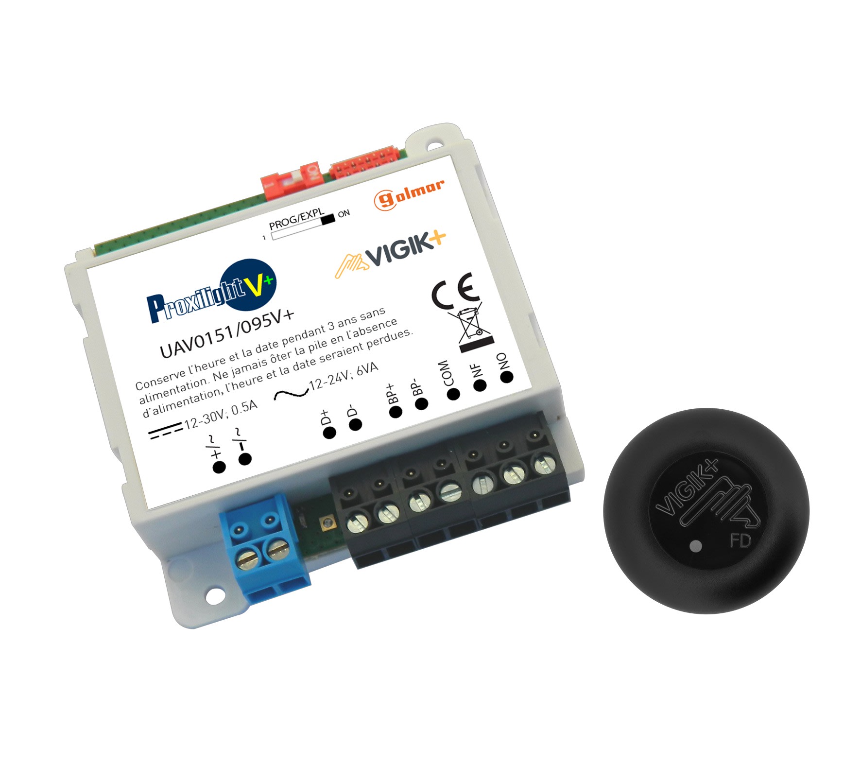 Golmar - Centrale contrôle d'accès autonome VIGIK+/résidents 1 porte (PROXIMAN)