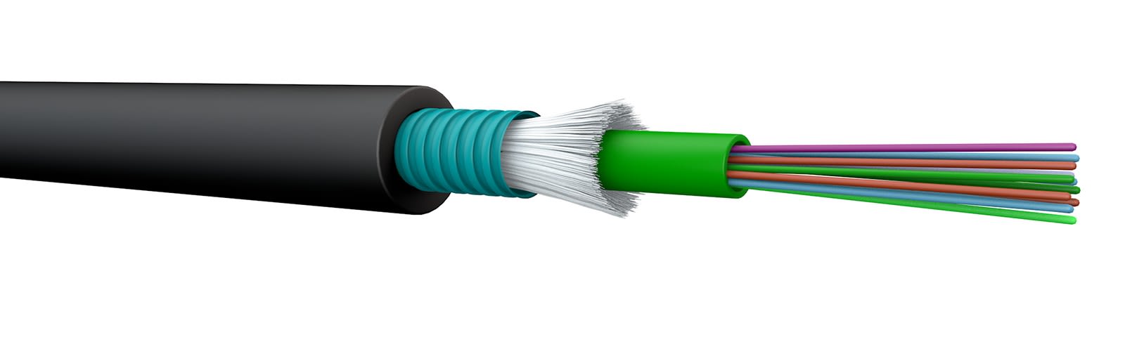 Prysmian Digital Solutions - 6FO 50/125 OM3 exter libre unitube armé acier gaine PE mdv 3.0kN 60019590