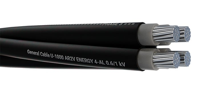 PRYSMIAN - Câble industriel rigide U-1000 AR2V Energy 4-AL 4x1x50 XP C 32-321