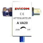 Evicom - Atténuateur variable 5 -2 300 MHz à passage cc