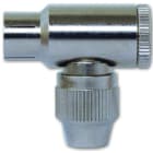 Evicom - Connecteur IEC 9.52 femelle TV métallique coudée