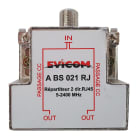 Evicom - Répartiteur ULB 2 direction F/RJ45 avec fonction BALUN (Rail DIN)