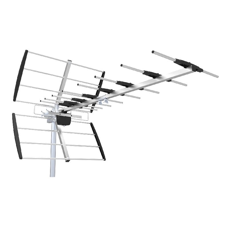 Evicom - Antenne UHF pleine onde 27 éléments avec filtre 5G, gain 11-15 dB