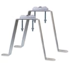 Evicom - Fixation murale en M avec déport de 25 cm (Zinc bichromaté)