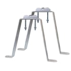Evicom - Fixation murale en M avec déport de 45 cm (Zinc bichromaté)