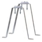 Evicom - Fixation murale en M avec déport de 55 cm (Zinc bichromaté)
