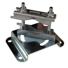 Evicom - Fixation de poutre orientable pour mâts de 25 à 50 mm (Zinc bichromaté)