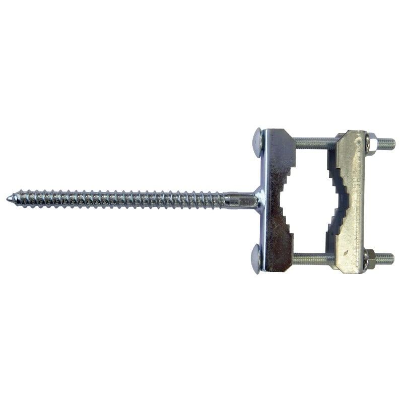Evicom - Collier tire-fond 12mm pointe en vrille, longueur 15 cm (Zinc bichromaté)