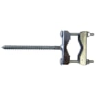 Evicom - Collier tire-fond 12mm pointe en vrille, longueur 15 cm (Zinc bichromaté)