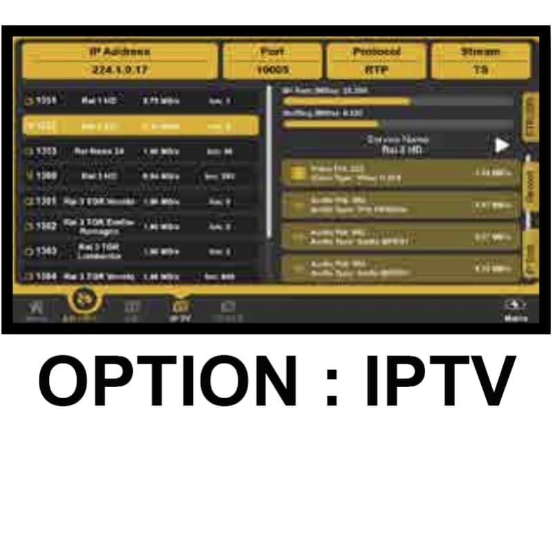 Evicom - Option IPTV pour M EXA7 LITE