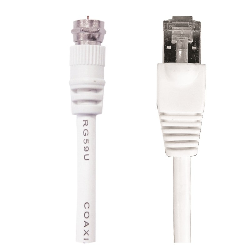 Evicom - Cordon BALUN RJ45 / F mâle (Long: 40 cm)