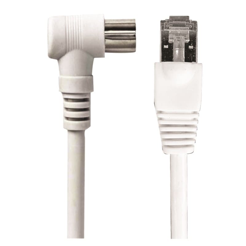 Evicom - Cordon BALUN RJ 45 /IEC mâle (Long: 2 mètres)