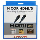 Evicom - Cordon HDMI HIGH SPEED avec Ethernet mâle/mâle- 5 mètres