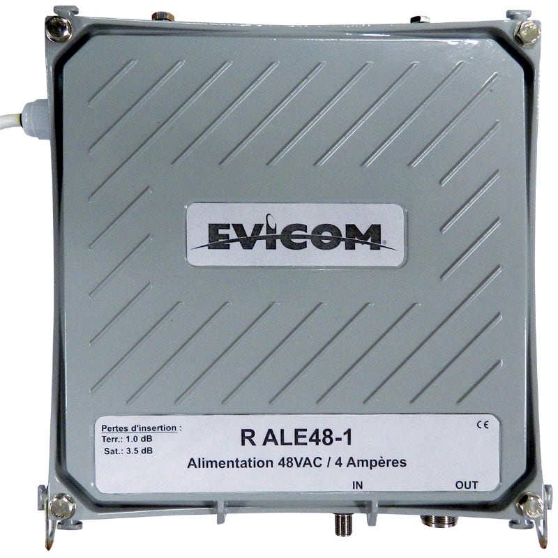 Evicom - Alimentation 48 volts 4.0 A, injecteur intégré.