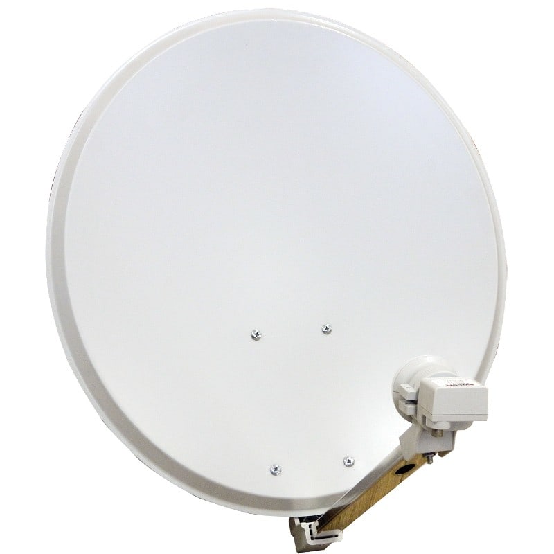Evicom - Kit parabole acier 65cm + LNB universel.