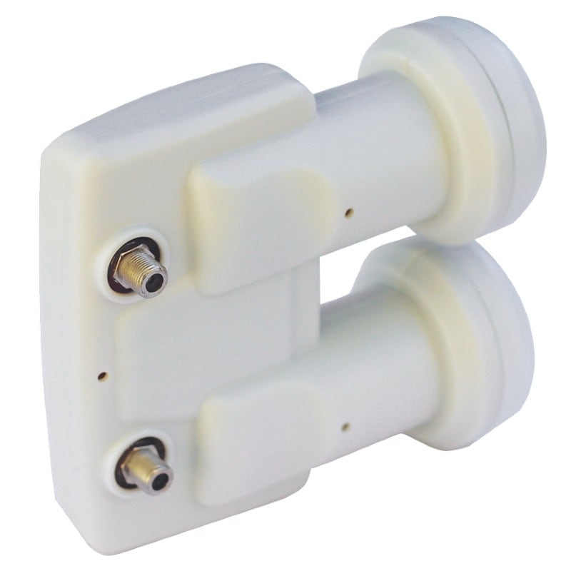Evicom - LNB TWIN 6 degrés 2 sorties indépendantes.