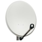 Evicom - Parabole acier grise 65 cm - Dim : 63 x 58 cm