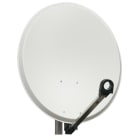 Evicom - Parabole acier grise 80 cm - Dim : 63 x 58 cm